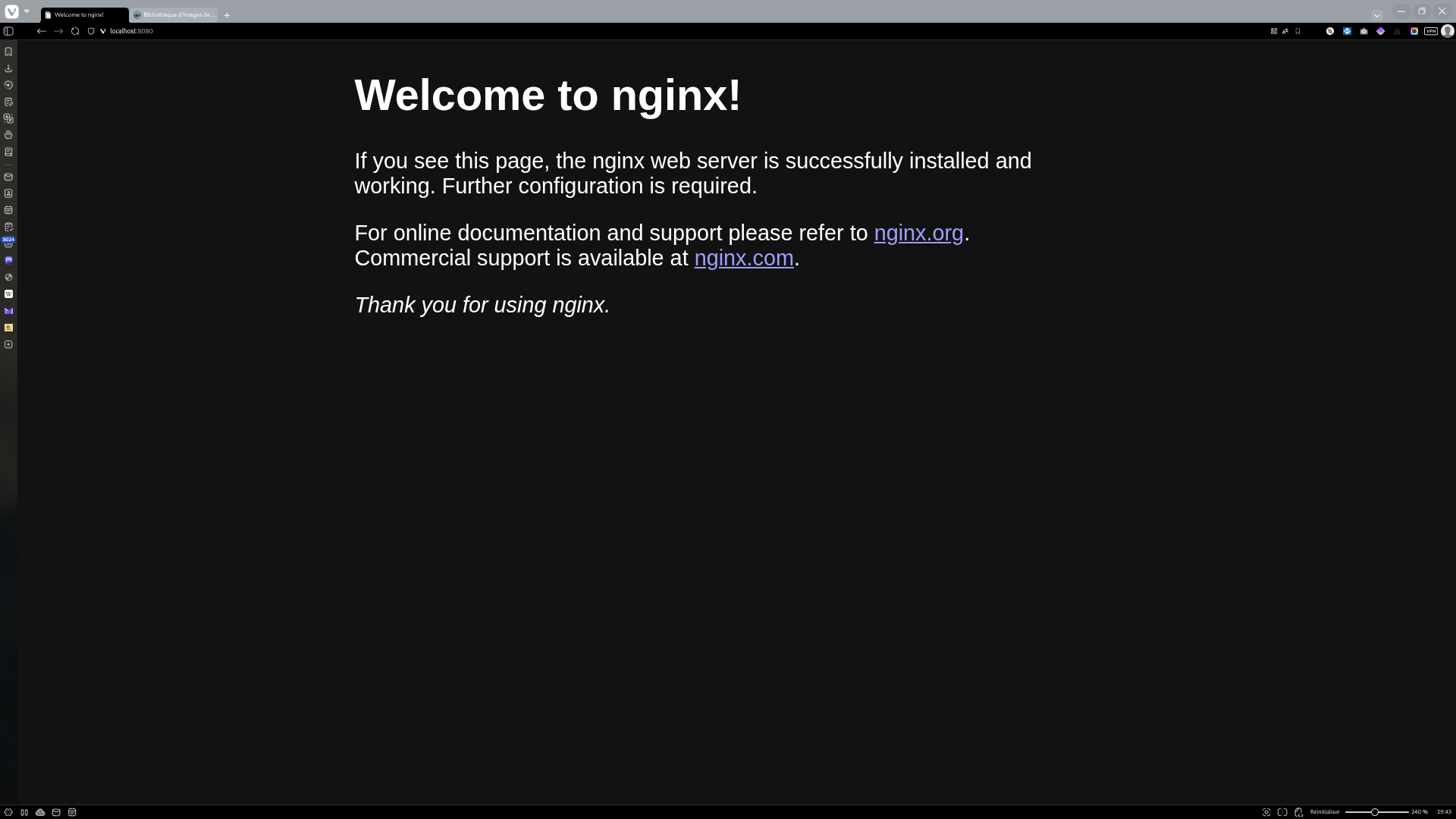 Nginx running on my PC